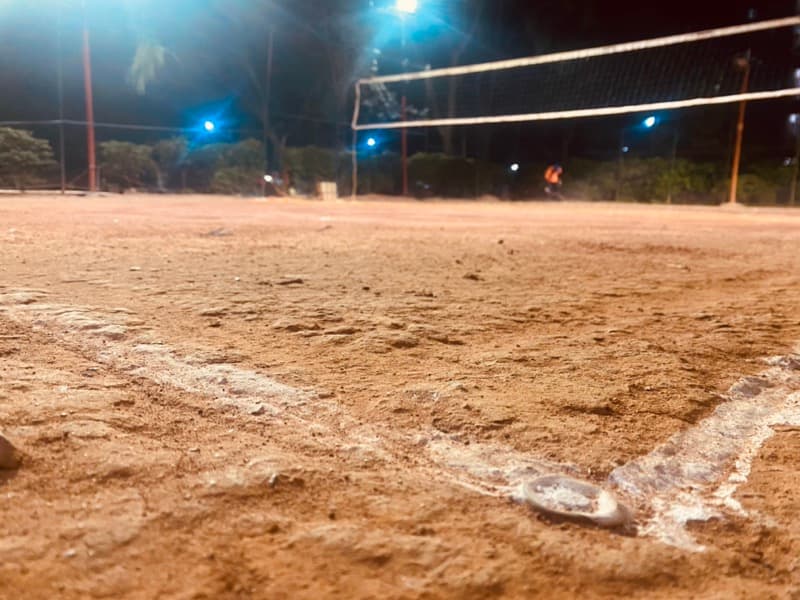Volleyball court at RMV Clusters Phase II